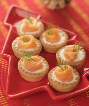 Greek Yogurt, Smoked Salmon Canapés