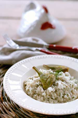 Artichoke – Feta Risotto