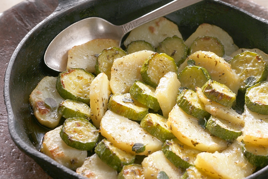 Ikaria Longevity Zucchini Potato Skillet Pie | Mediterranean Diet ...