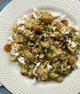 Artichoke Feta Risotto