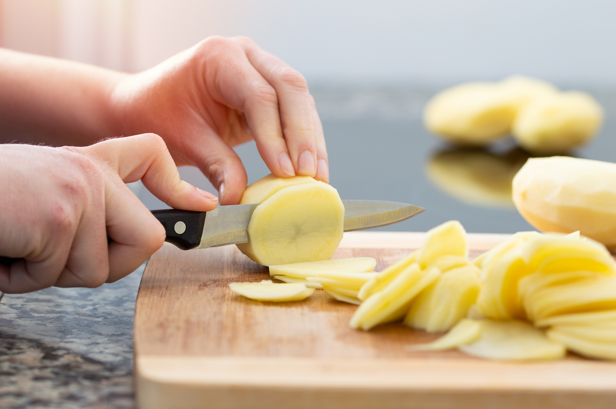 Potatoes for greek Briam