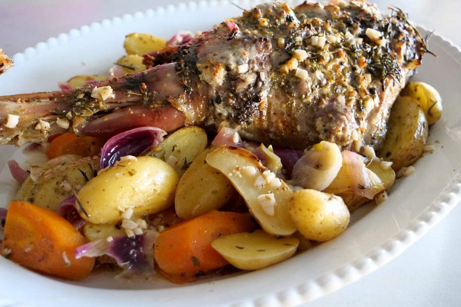 Greek Roasted Leg of Lamb